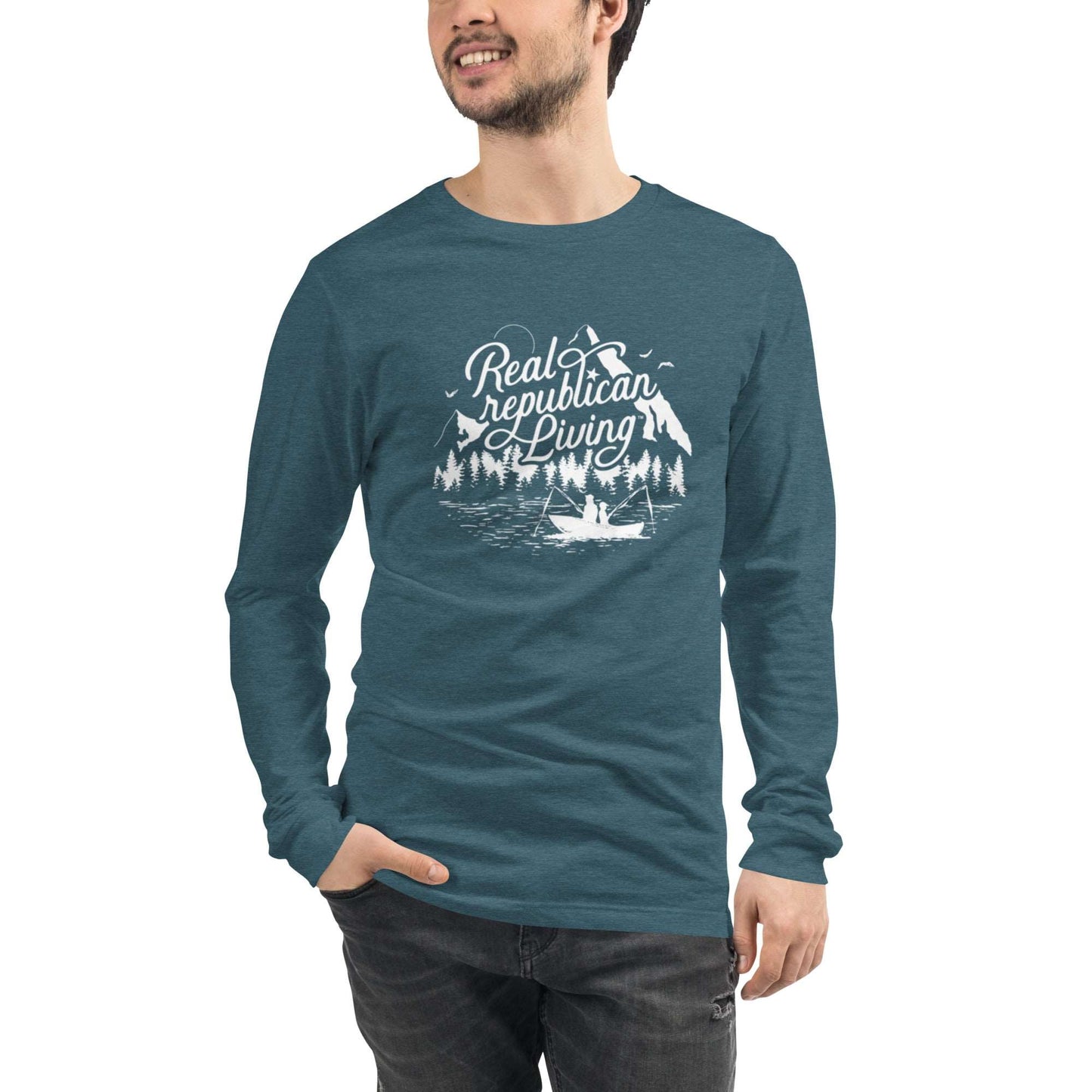 Unisex Long Sleeve Tee - Father with Son