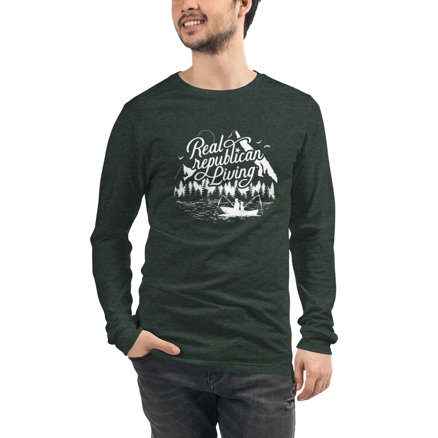 Unisex Long Sleeve Tee - Father with Son