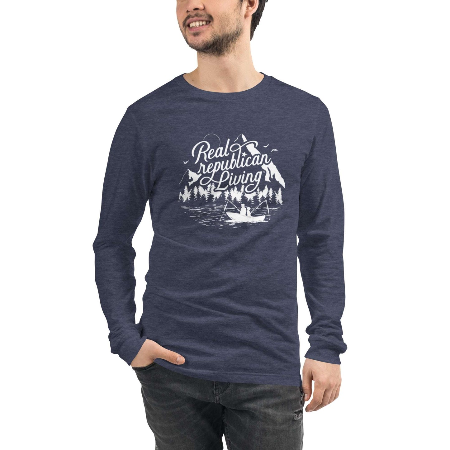 Unisex Long Sleeve Tee - Father with Son