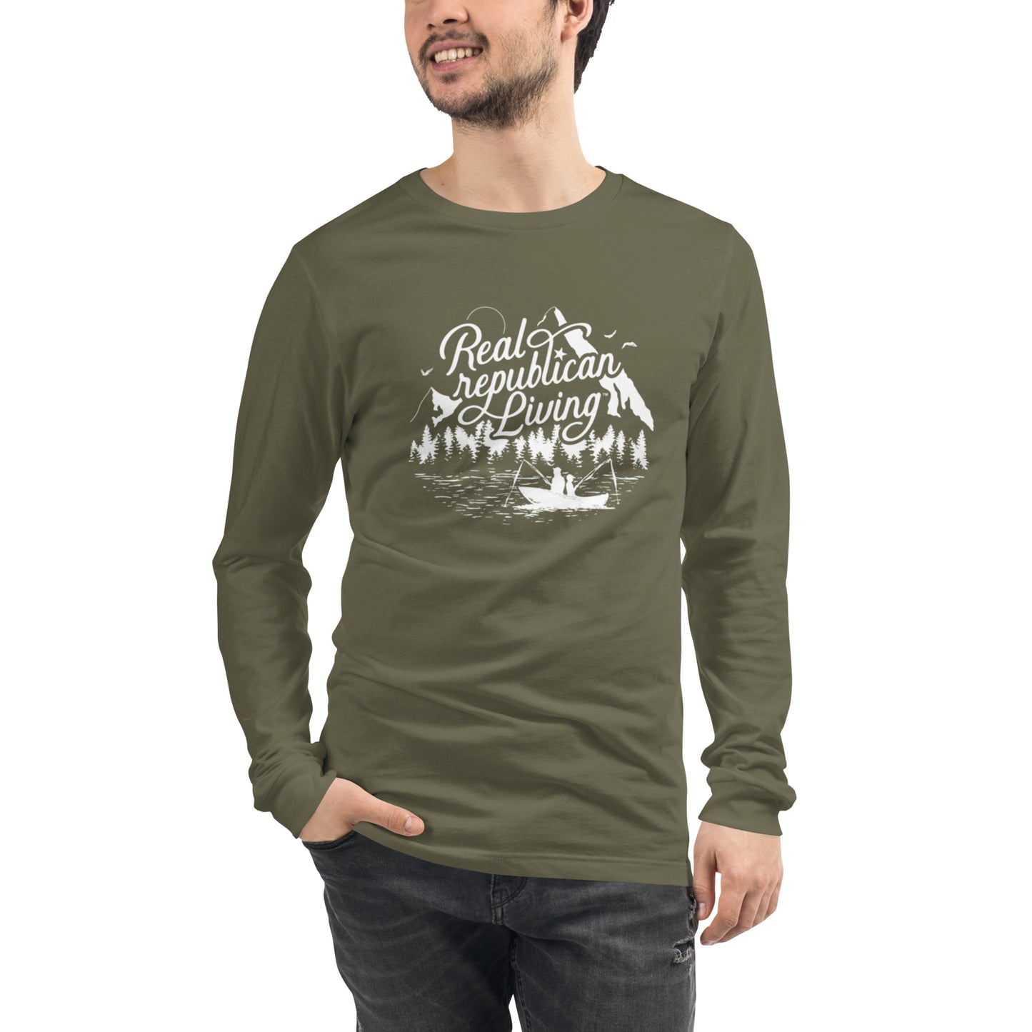 Unisex Long Sleeve Tee - Father with Son