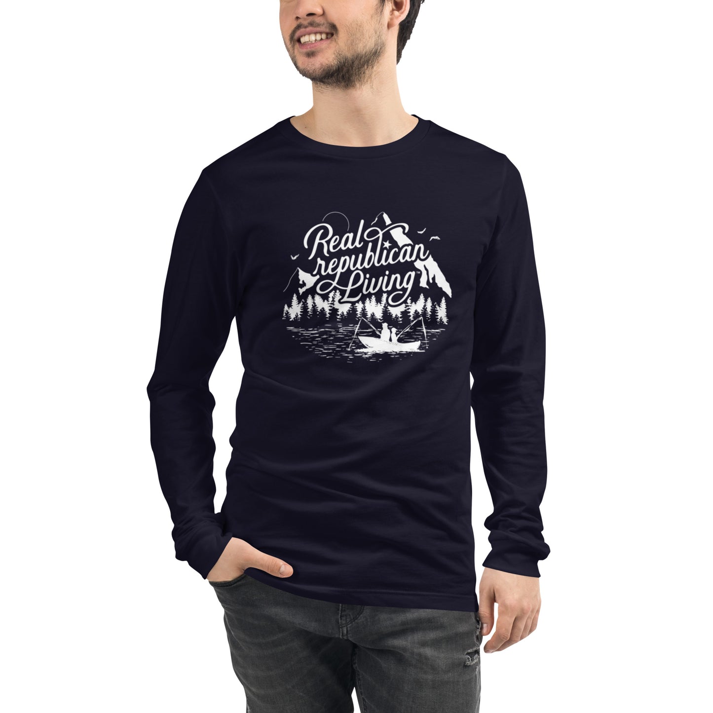 Unisex Long Sleeve Tee - Father with Son