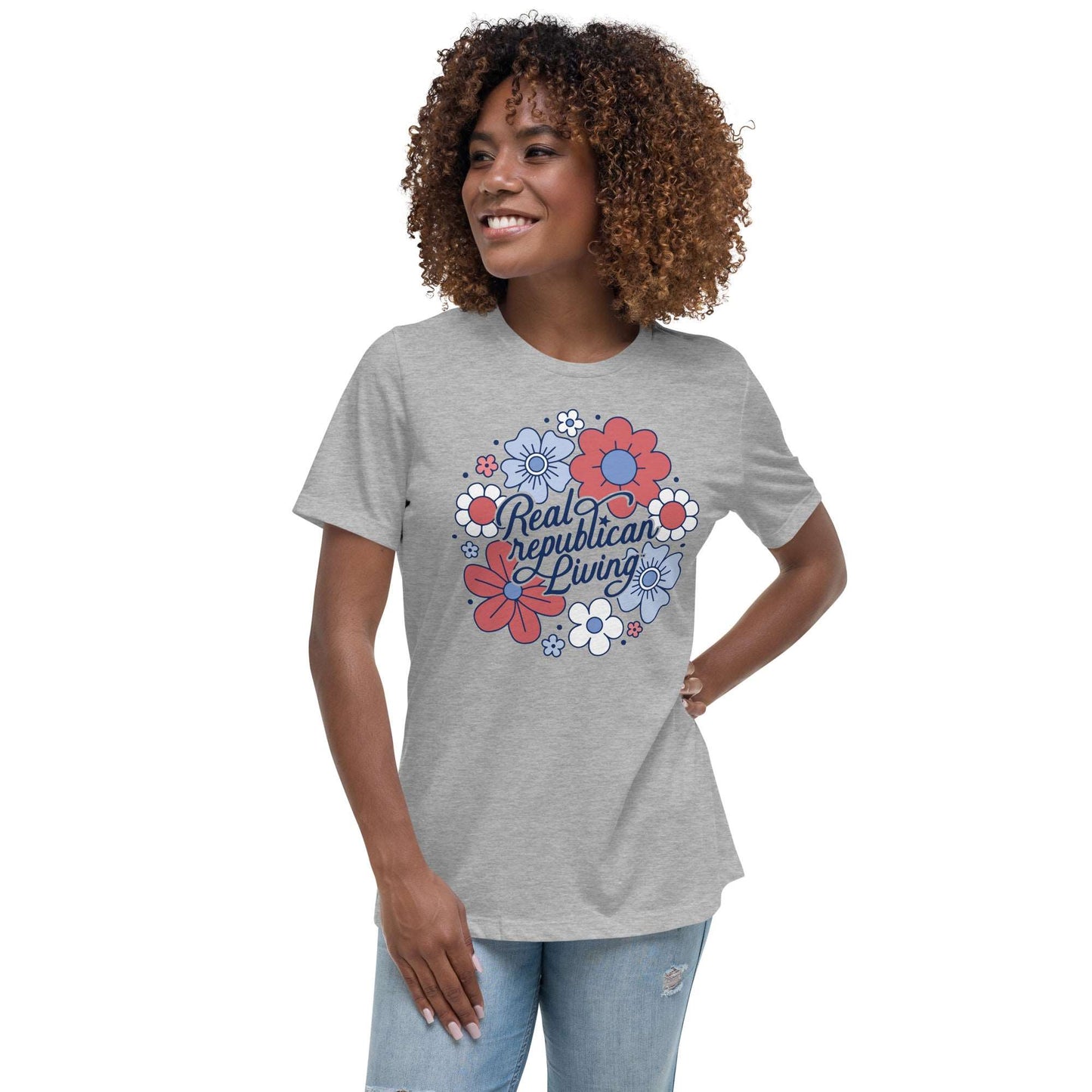 Women's Relaxed T-Shirt - Juniors Floral