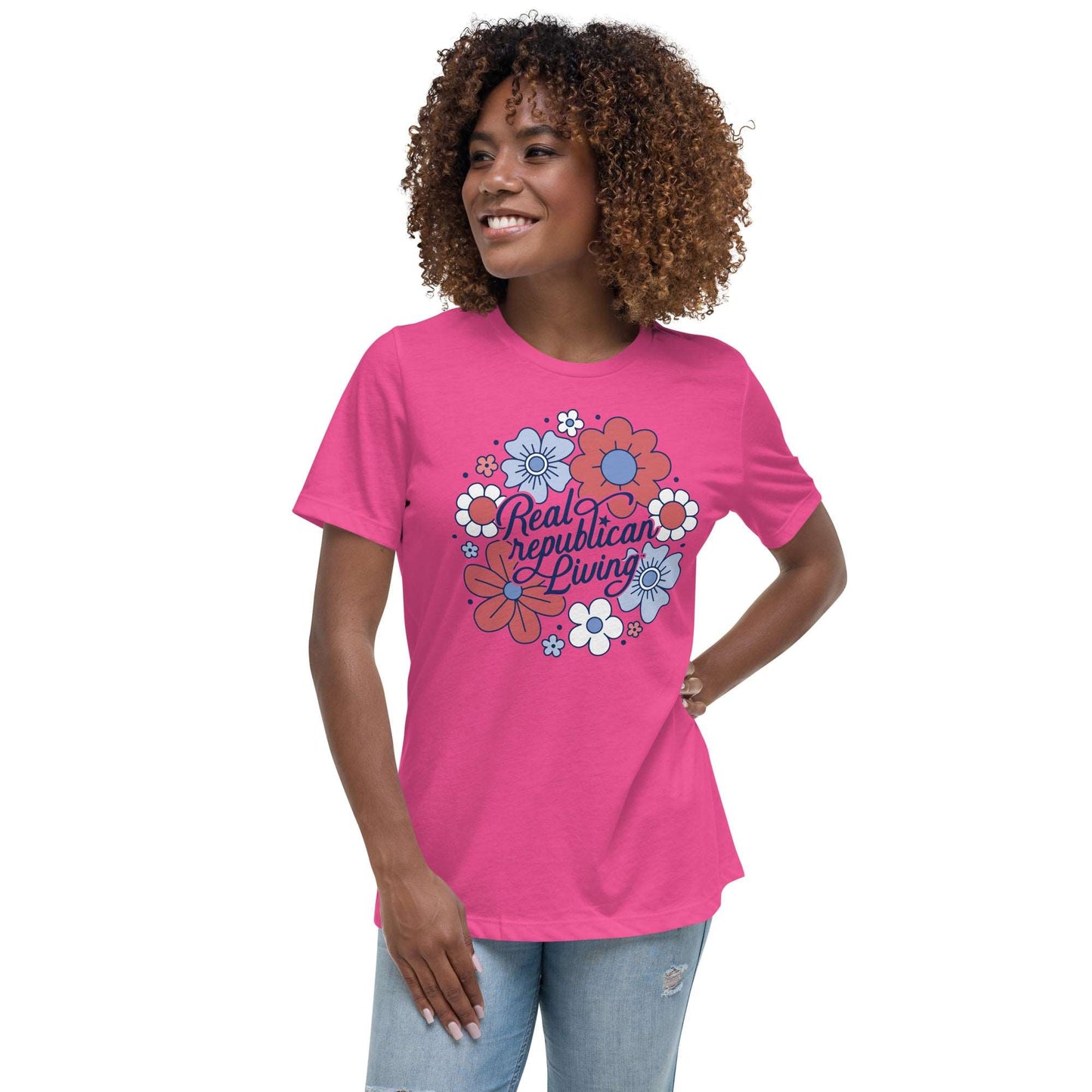 Women's Relaxed T-Shirt - Juniors Floral
