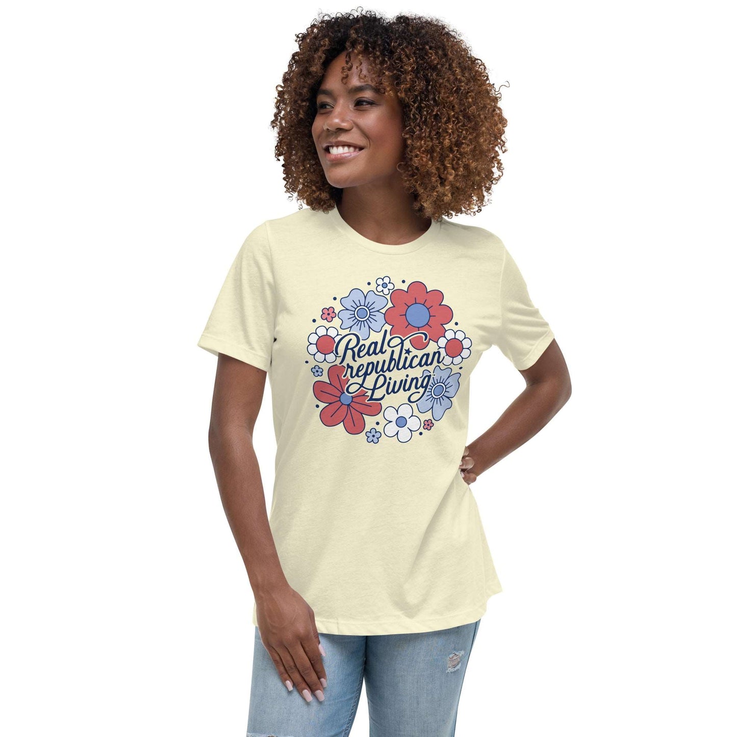 Women's Relaxed T-Shirt - Juniors Floral