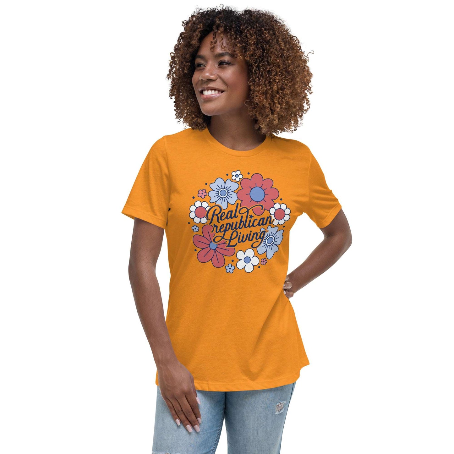 Women's Relaxed T-Shirt - Juniors Floral