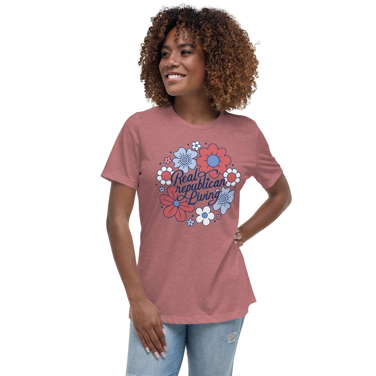 Women's Relaxed T-Shirt - Juniors Floral