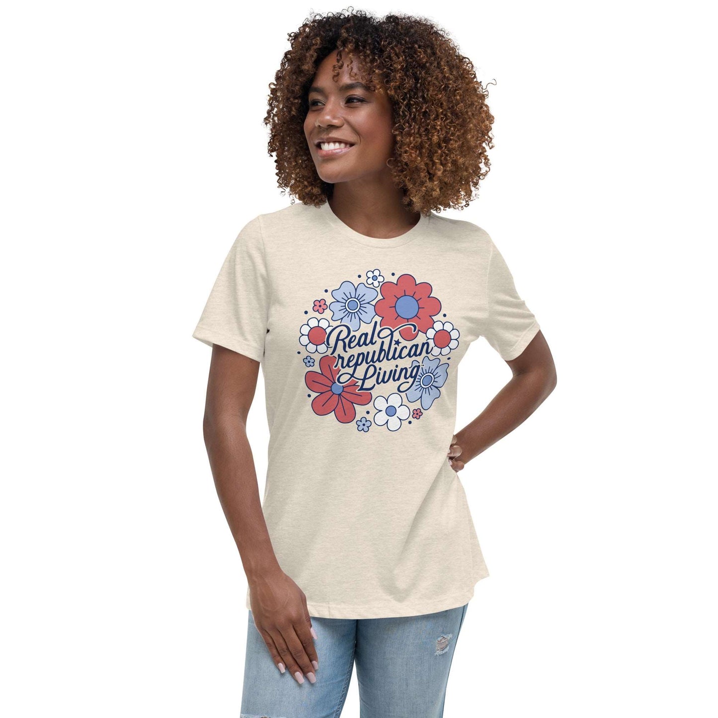Women's Relaxed T-Shirt - Juniors Floral