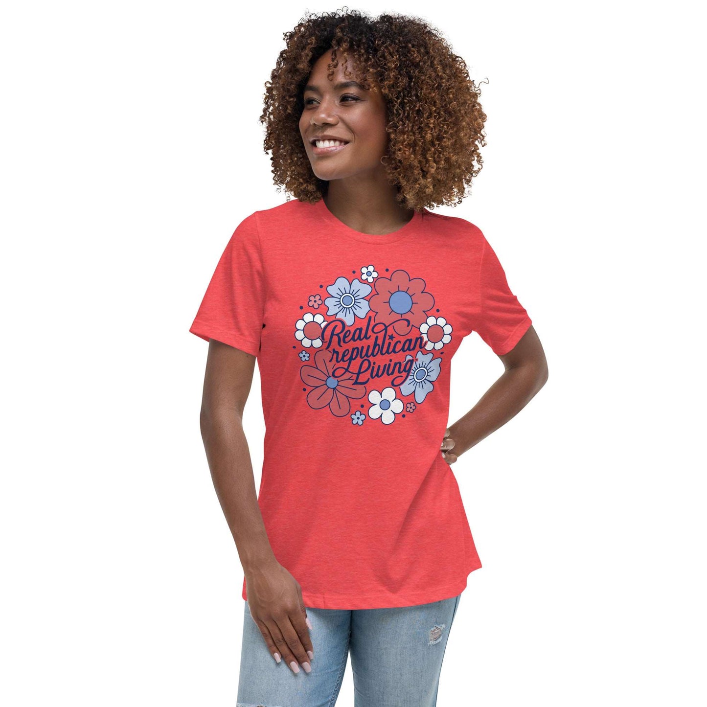 Women's Relaxed T-Shirt - Juniors Floral