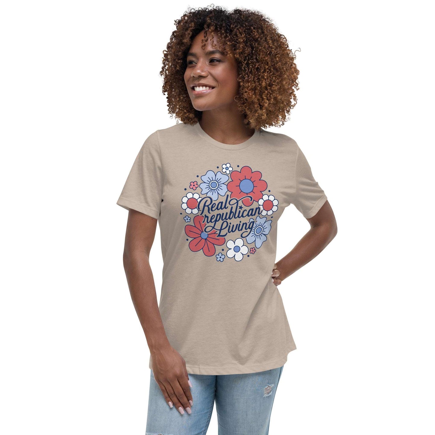 Women's Relaxed T-Shirt - Juniors Floral