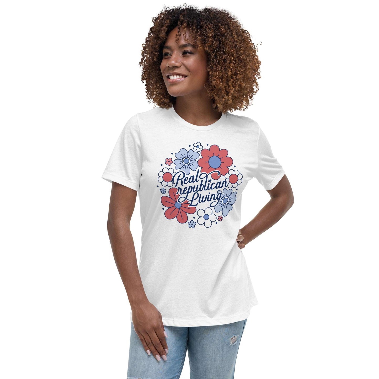 Women's Relaxed T-Shirt - Juniors Floral