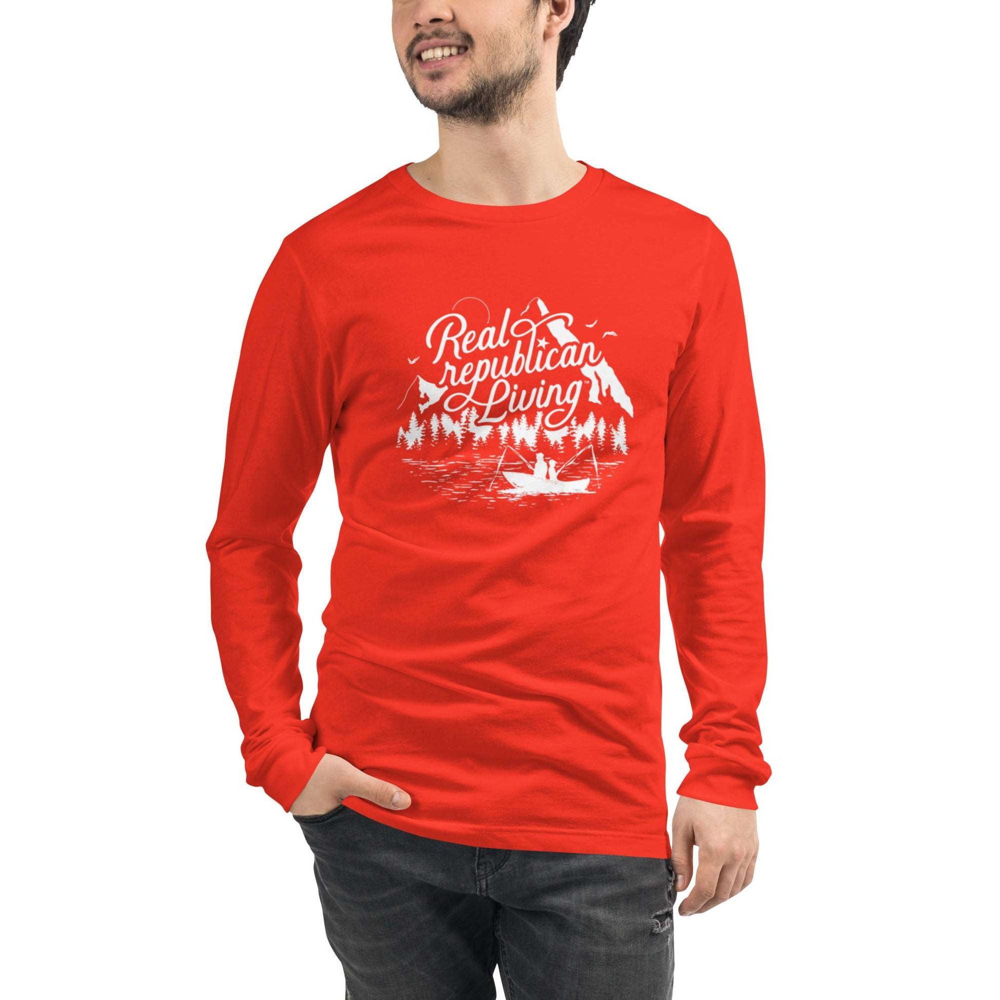 Unisex Long Sleeve Tee - Father with Son
