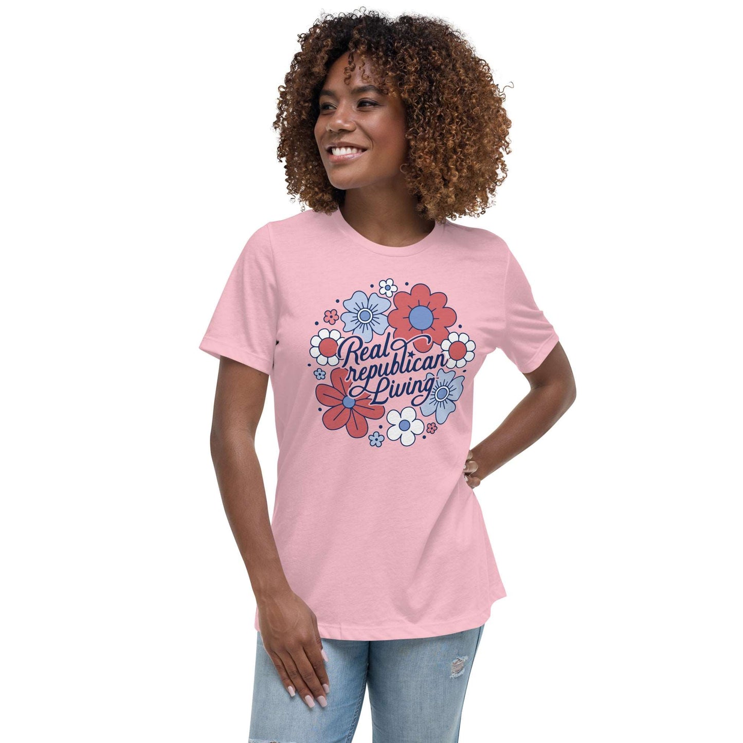 Women's Relaxed T-Shirt - Juniors Floral
