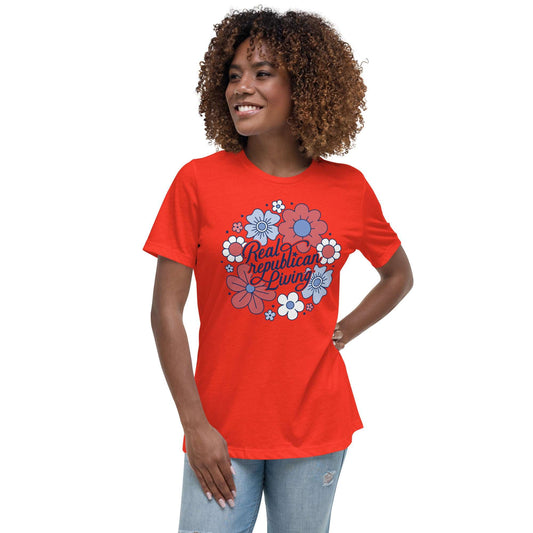 Women's Relaxed T-Shirt - Juniors Floral